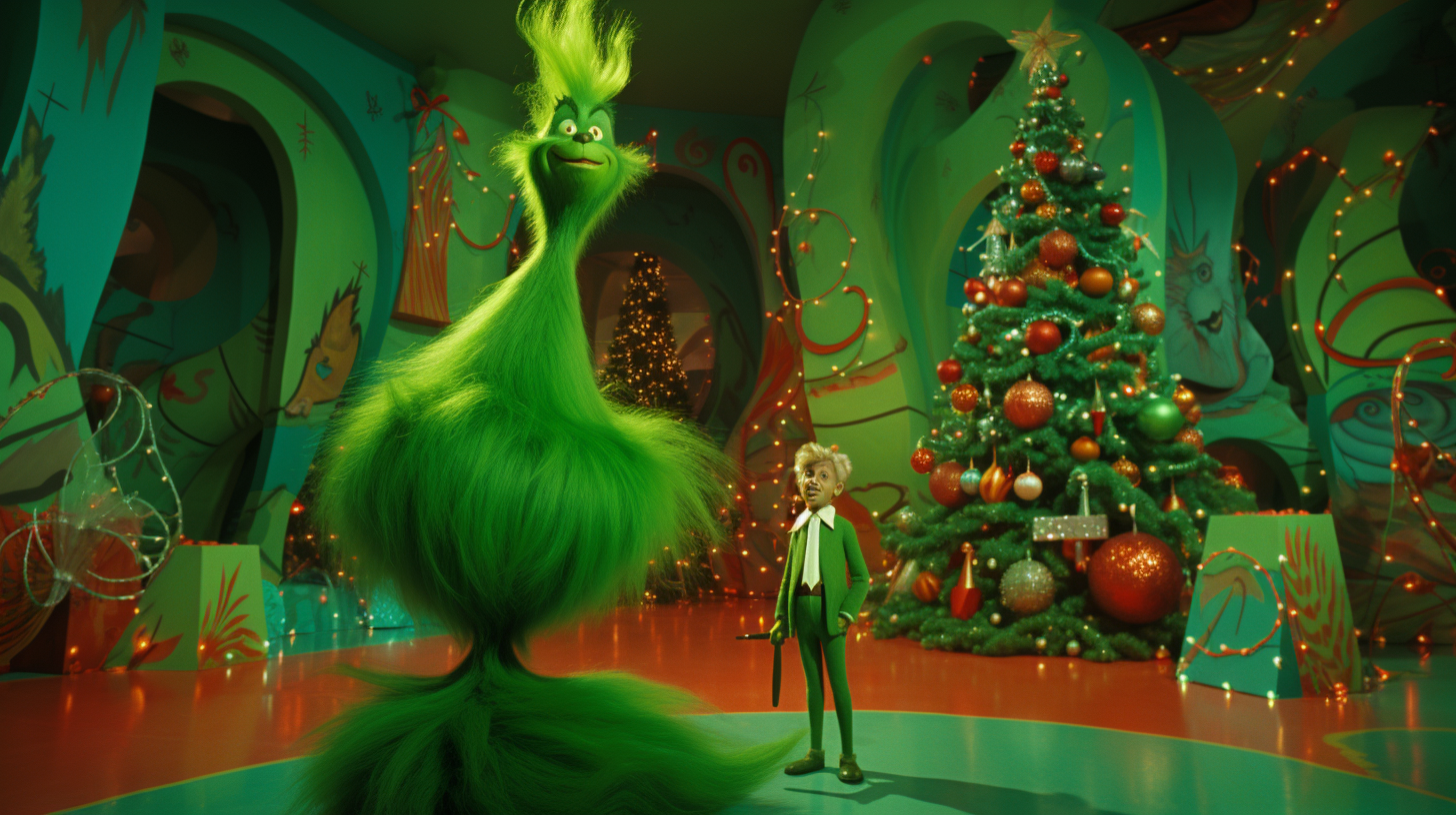 The Grinch's Mischief at Christmas Tree Village