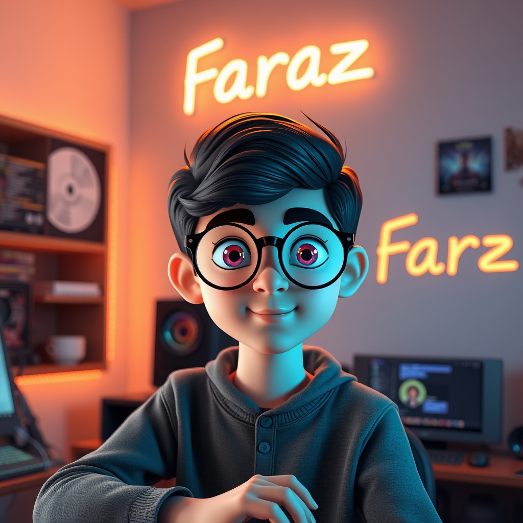 The Iranian Programmer Boy 'Faraz' in His Room