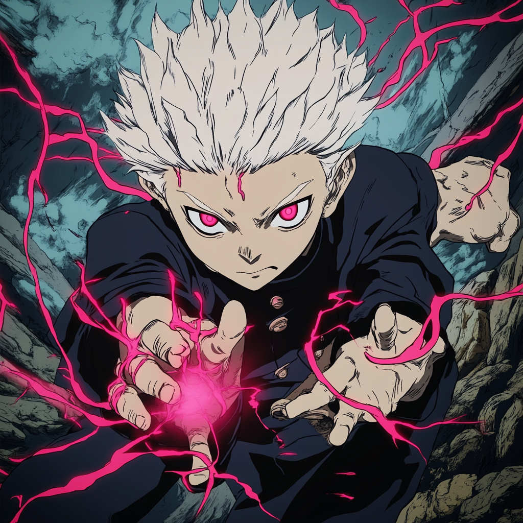 The Jujutsu Kaisen Sorcerer Weaving Cursed Energy