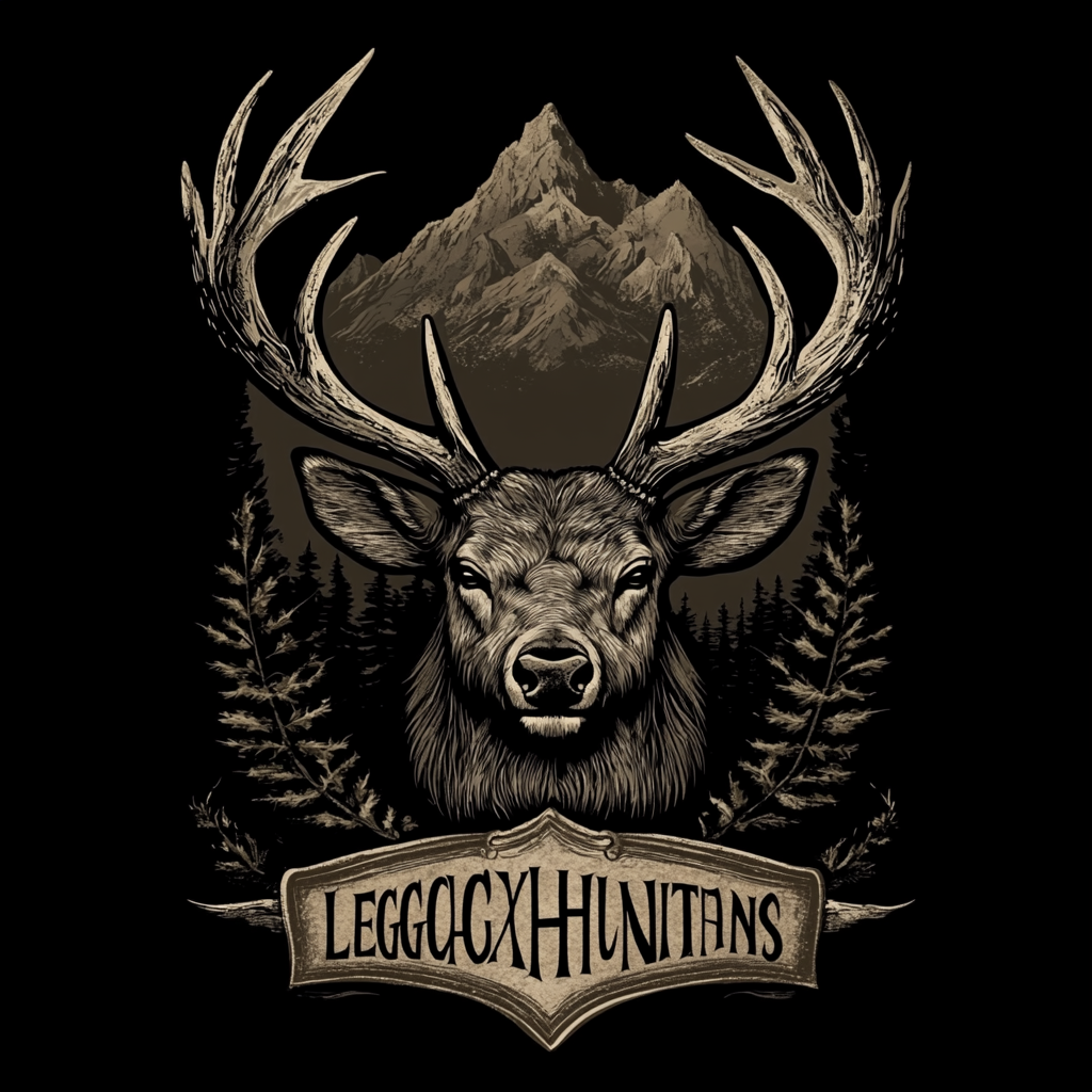 The Legacy Hunts: A Powerful Stag Logo Design