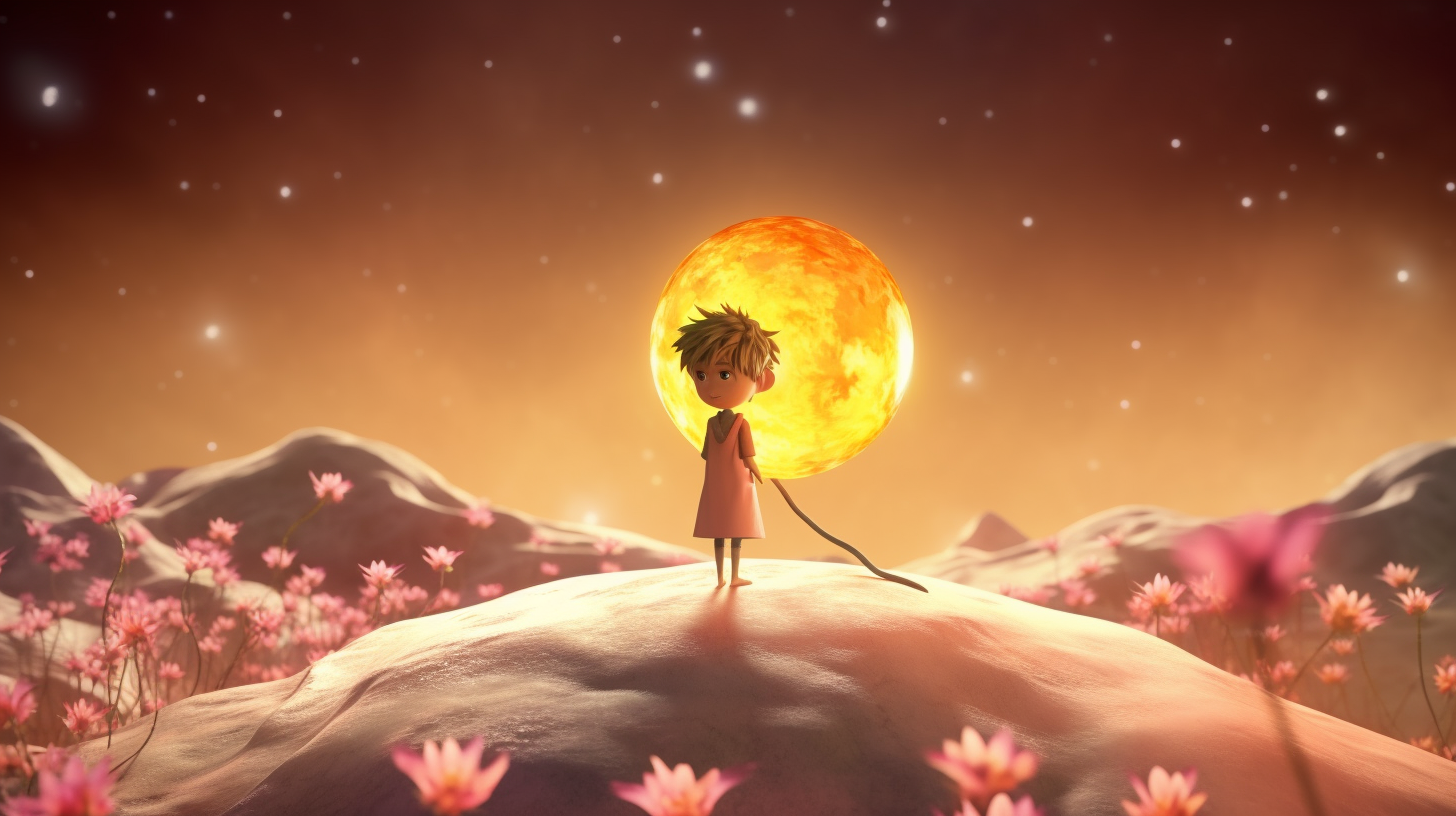 The Little Prince's Tiny Flower Planet: A Dreamy Animation