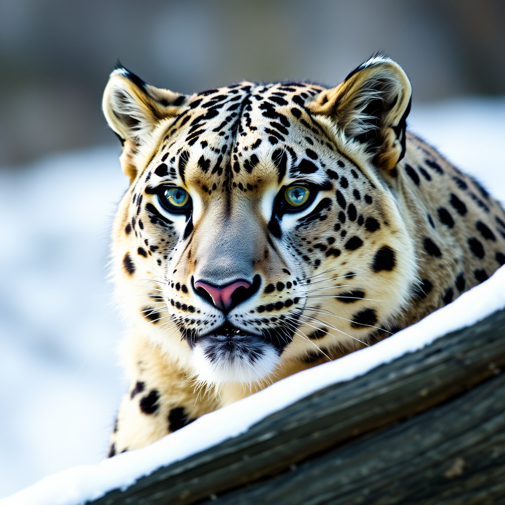 The Majestic Snow Leopard