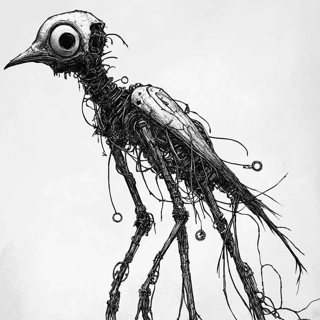 The Mechanical Bird: A Whimsical Yet Eerie Creation