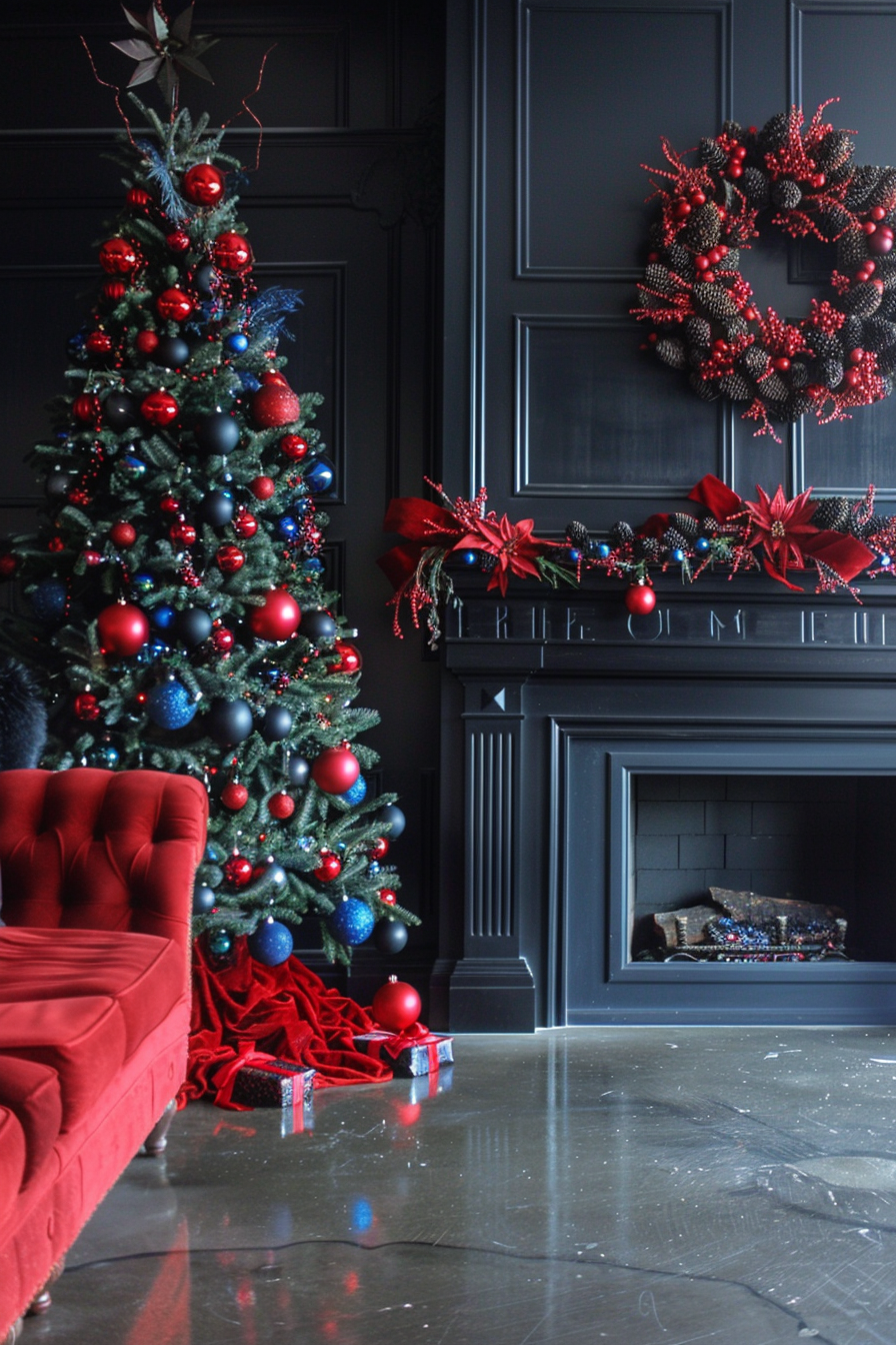 The Opulent Christmas Living Room