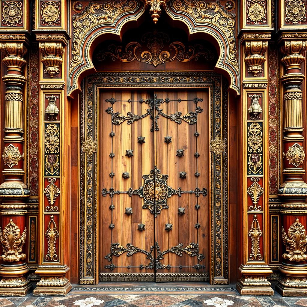 The Ornate Traditional Royal Indian Door