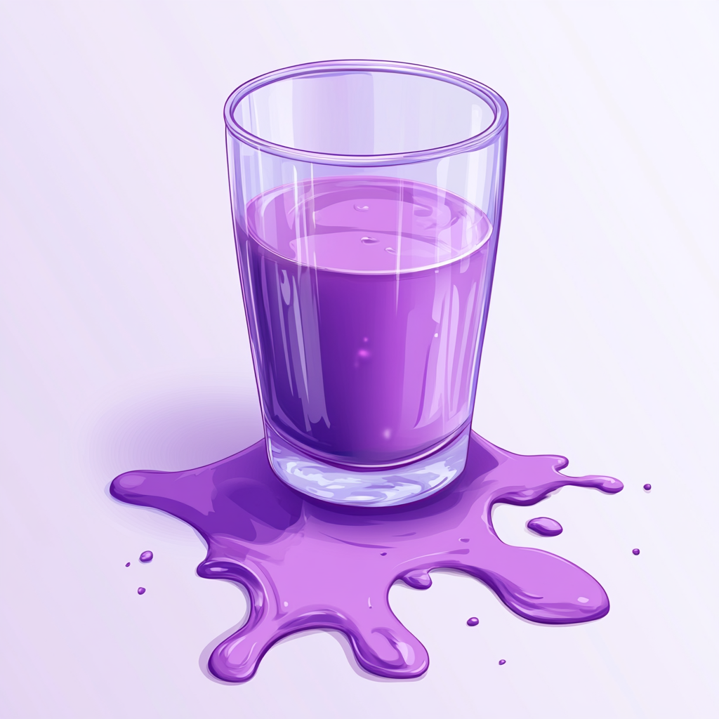 The Overflowing Glass of Purple Juice