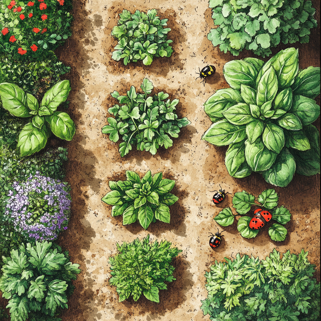 The Overhead View of a Whimsical French Garden