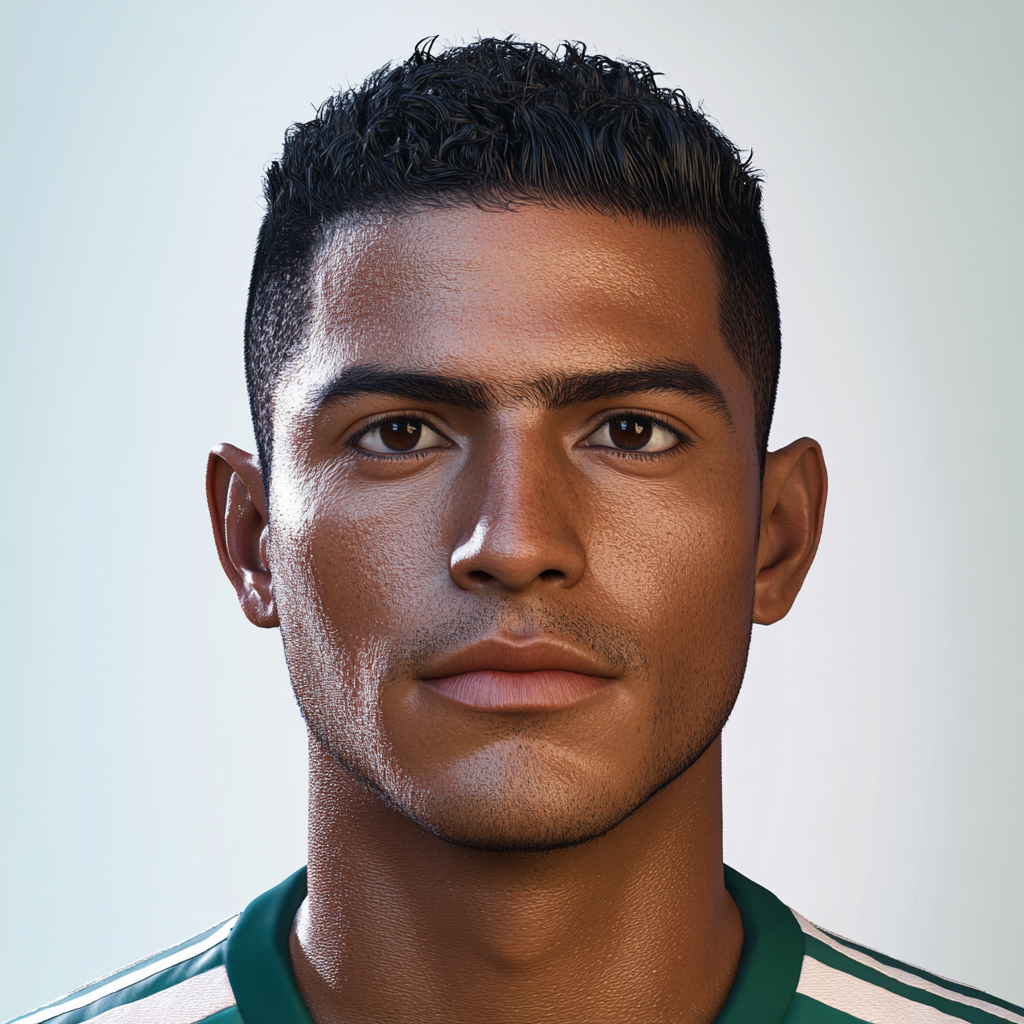 The Portrait of a Driven Mexican-Brazilian Soccer Player