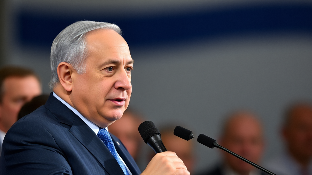 The Prime Minister of Israel, Benjamin Netanyahu.