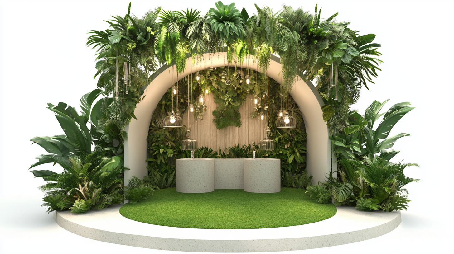 The Rainforest Arboretum Island Booth Display