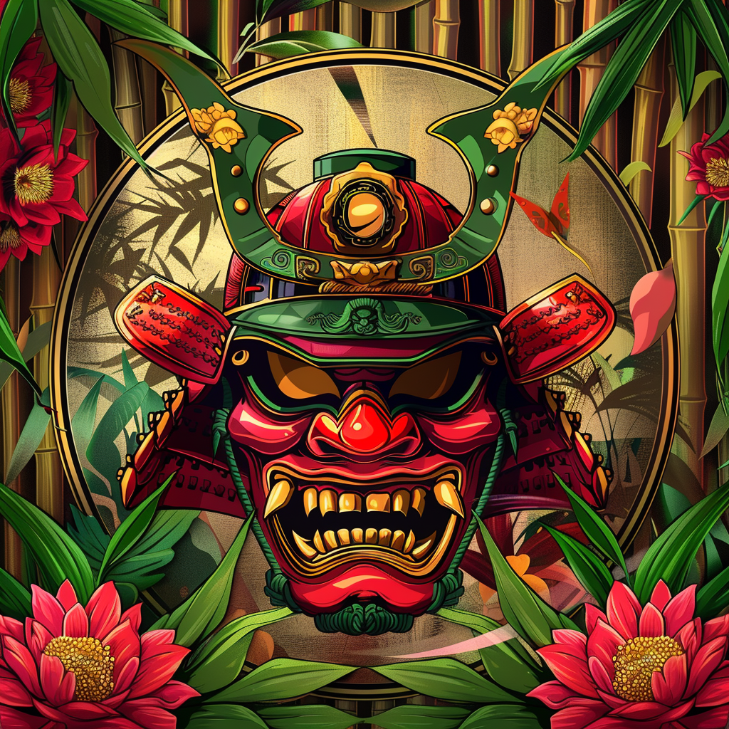 The Red Samurai Mask