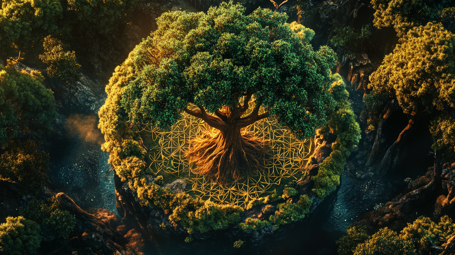 The Sacred Tree of Life in Avatar Style