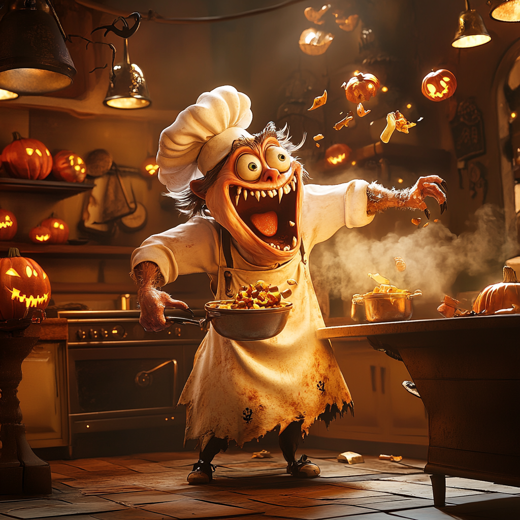 The Spooky Italian Chef in Creepy Kitchen