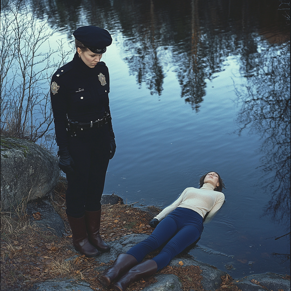 The Swedish policewoman finds a drowned woman