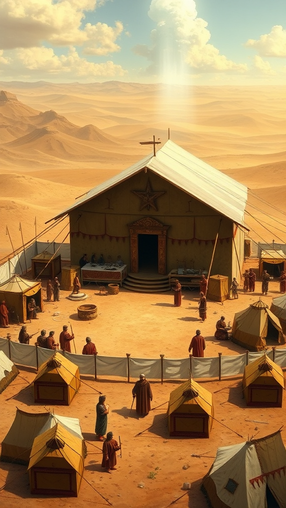 The Tabernacle in Israelite Desert Camp.