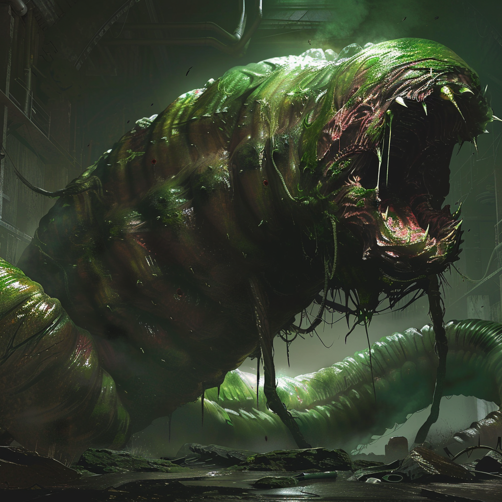 The Towering Green Worm of Horror