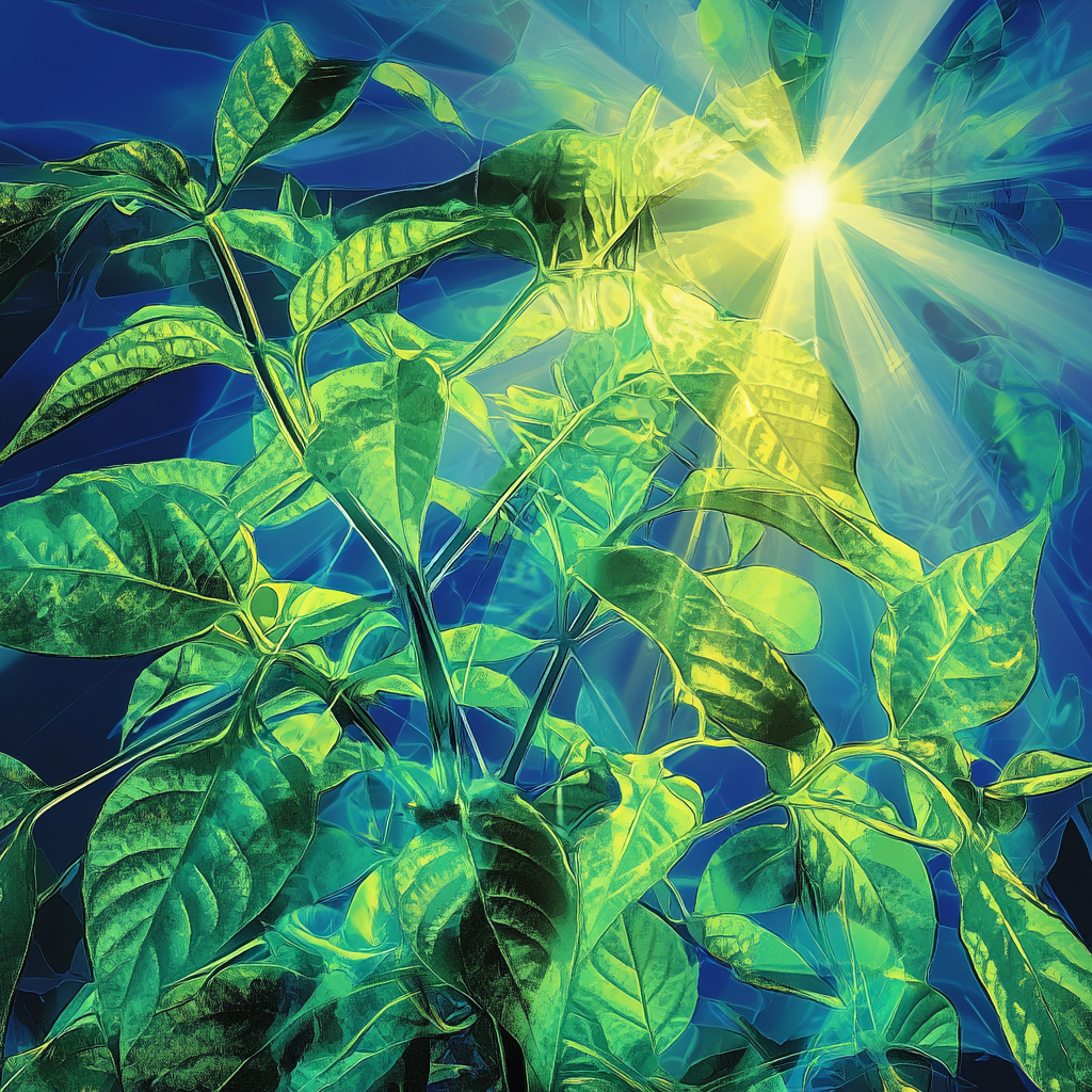 The Vibrant Photosynthesis Process under a Sunny Sky