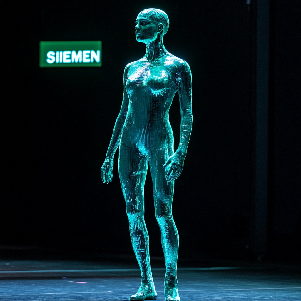 The Viridian Green Dancer on Stage