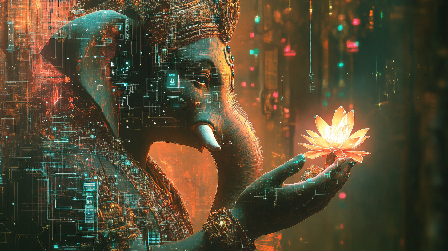 The Wise Lord Ganesha: AI Journey Enlightenment