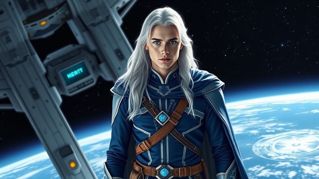 The Young Pleiadian Commander Aboard His Starship