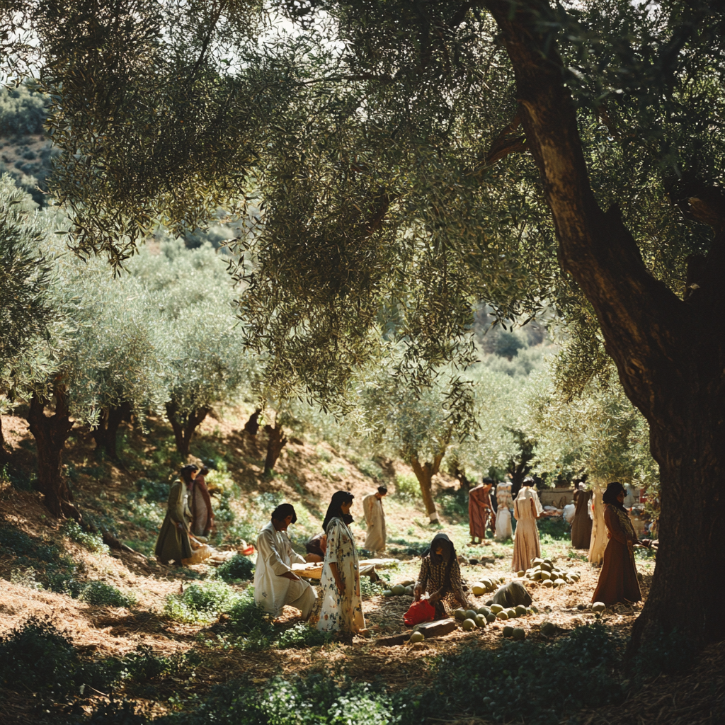 The beautiful olive groves of northern Iran