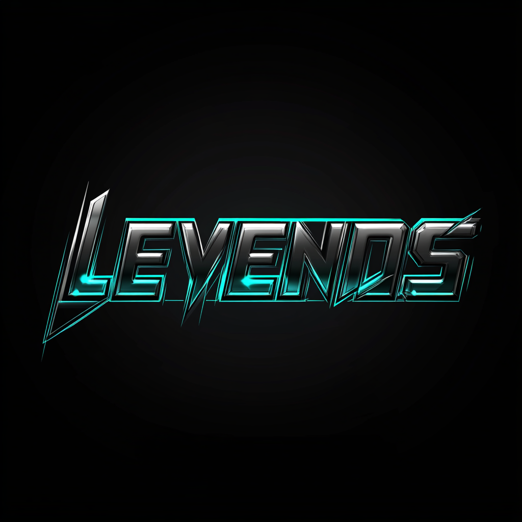 The powerful Leyendas logo: sleek, modern, futuristic design