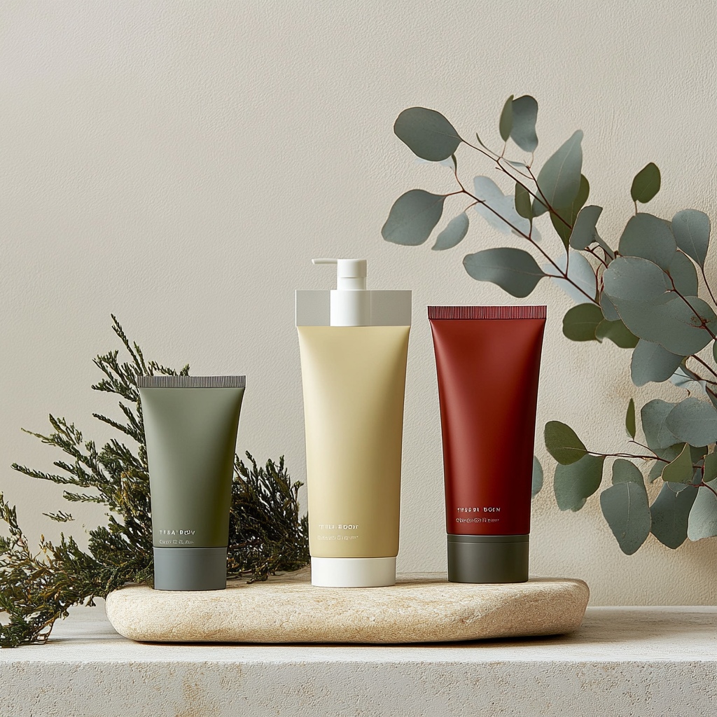 Theta Body organic skincare: Earthy neutrals with warm accents