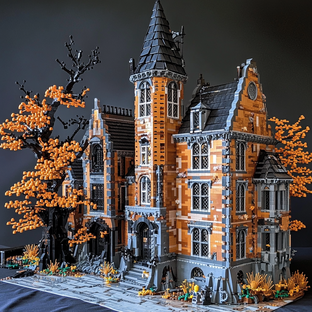 Tim Burton's LEGO Victorian School Campus Towers.