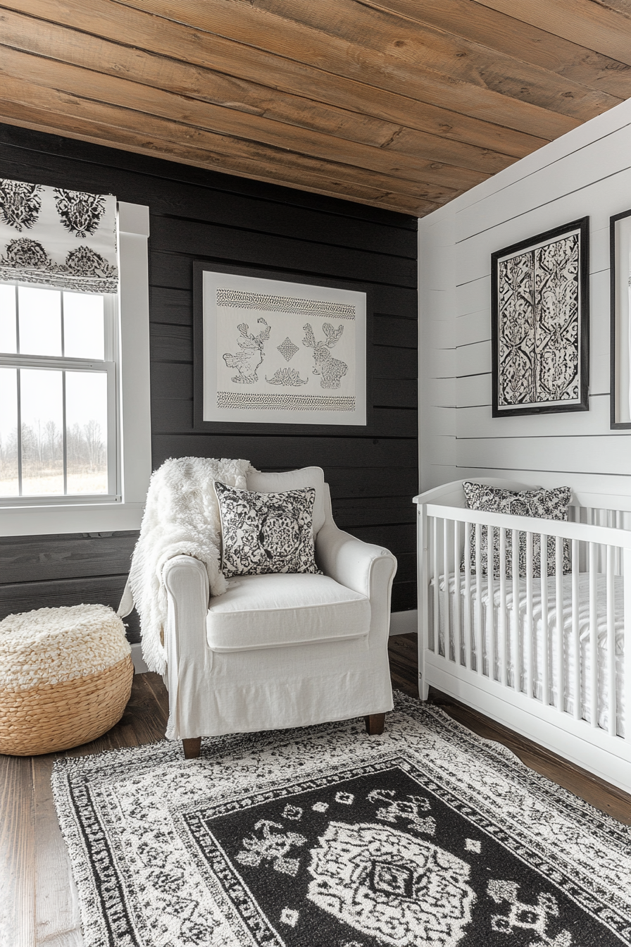 Timeless Black and White Nursery: Modern Elegance