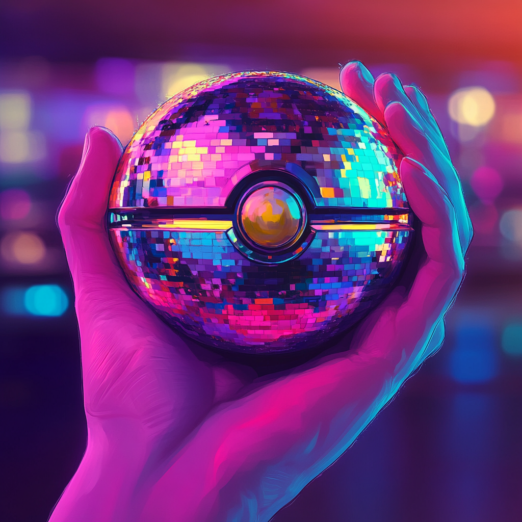 Tiny gem gym badge shaped like pokeball soundbox