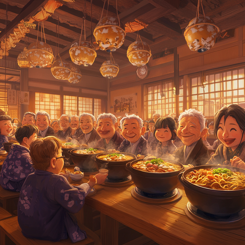 Traditional Japanese Kitchen: Gathering for Ramen Feast