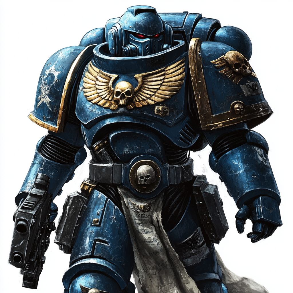 Ultramarines apothecaries tend to physical health of battle-brothers.