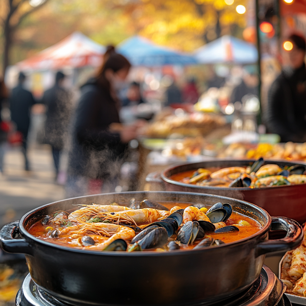 Vibrant Autumn Festival at Gunsan Jjamppong Street