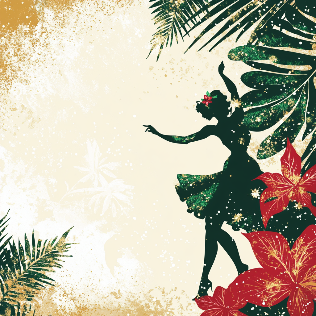 Vibrant Brazilian Holiday Dance Invitation Background