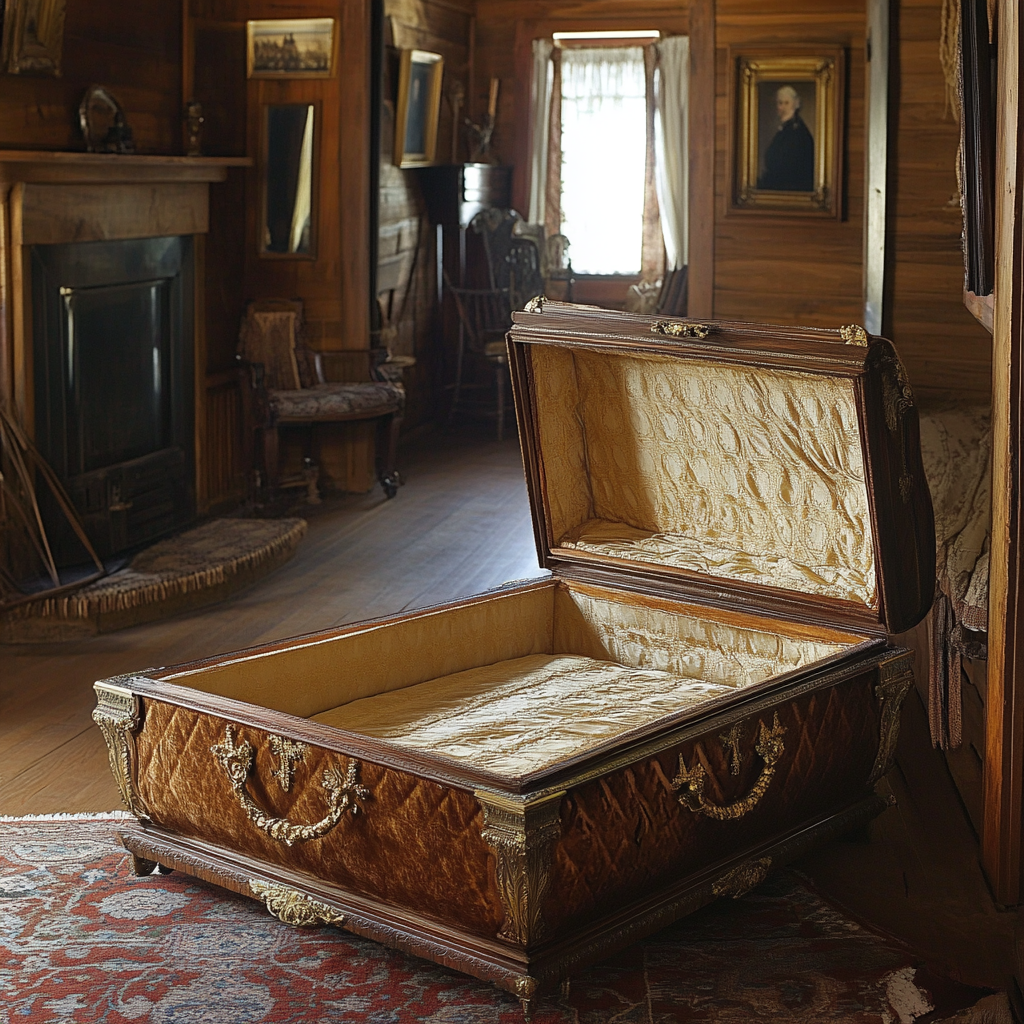 Victorian Era Woman's Coffin in 1880s