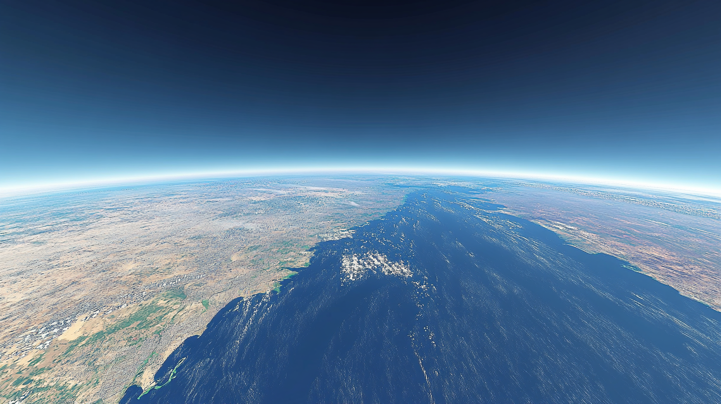 View of Earth from Space: Chicago to West Coast