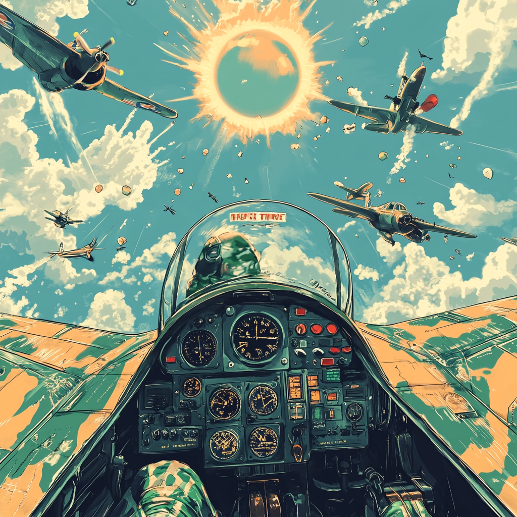 Vintage Aerial Combat: Green Fever in the Sky