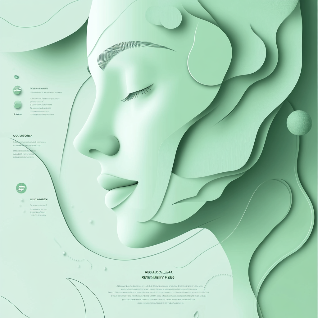 Visually engaging skincare poster: Recombinant Collagen benefits emphasized.