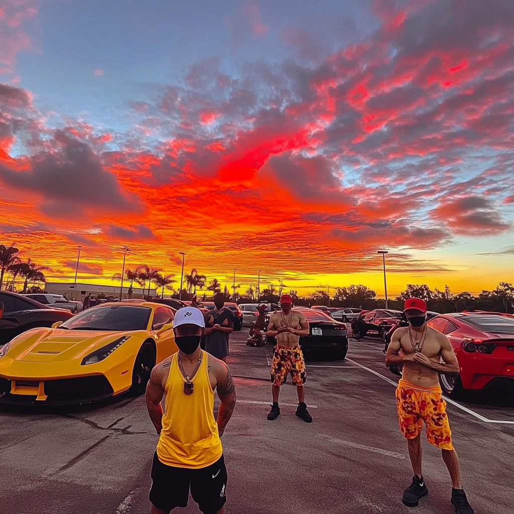 Wannabe entrepreneurs socializing and exercising in stylish outfits.