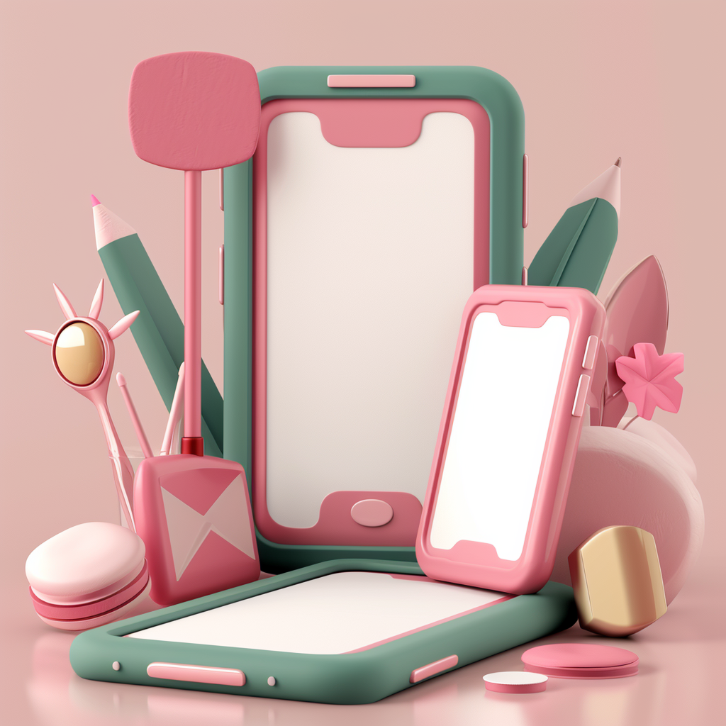 Pink and Green Web Design Tools