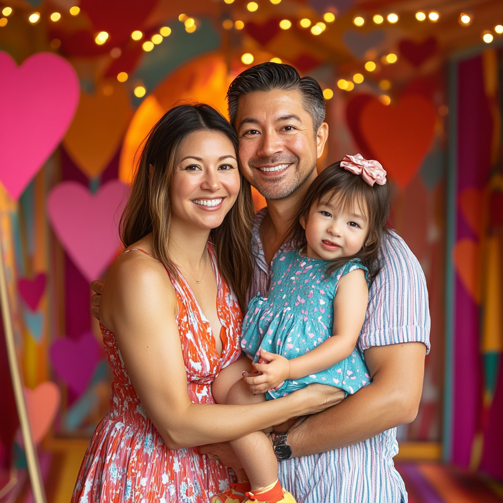 Whimsical Circus Family Photo Transformation Event Portrait