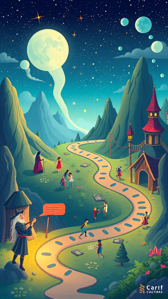 Whimsical Wizard AI Course Journey Design