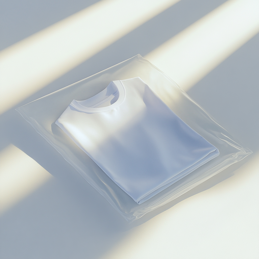 Photograph of a White T-shirt