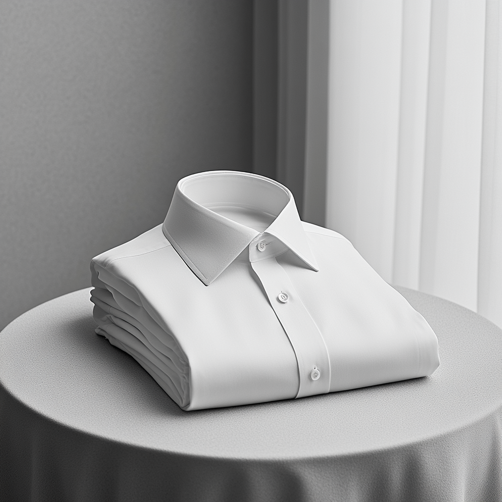 White shirt with sleek design and premium craftsmanship.