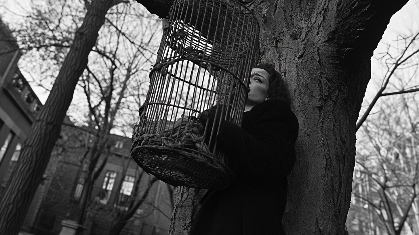 Witch in Steel Cage Documentary Photo 