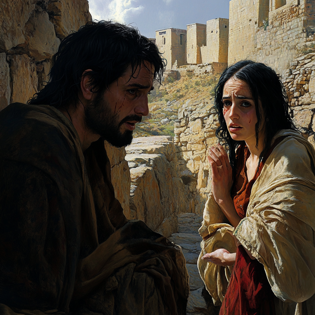 Woman pleads to Jesus, he ignores her completely.