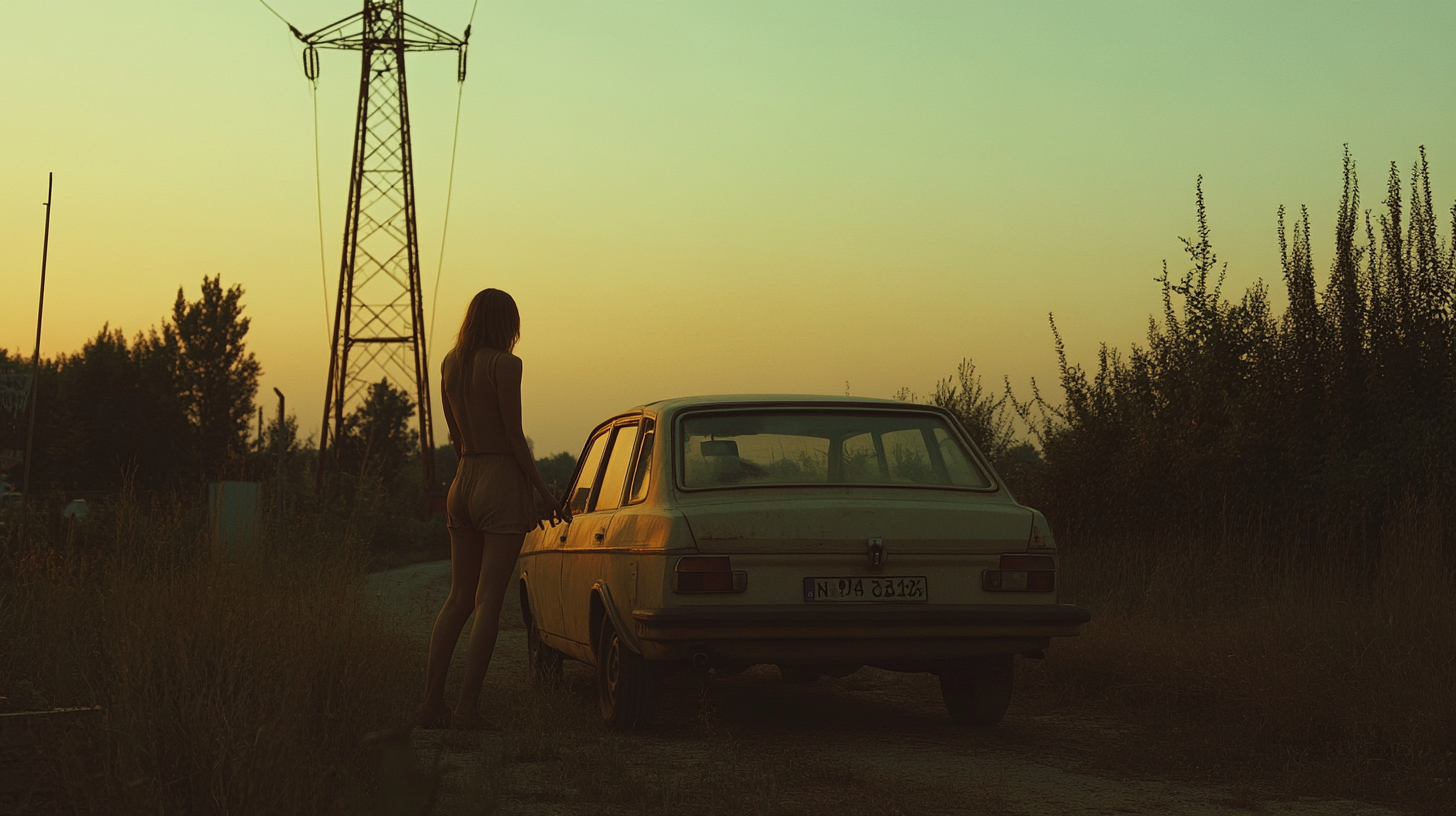 Women Smoking in East Berlin Countryside Documentary