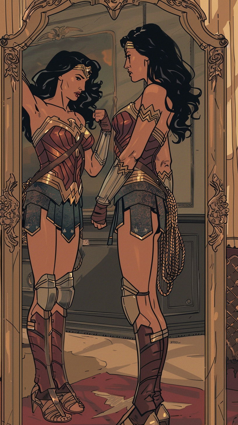 Wonder Woman Prepares in Amazonian-Inspired Bedroom