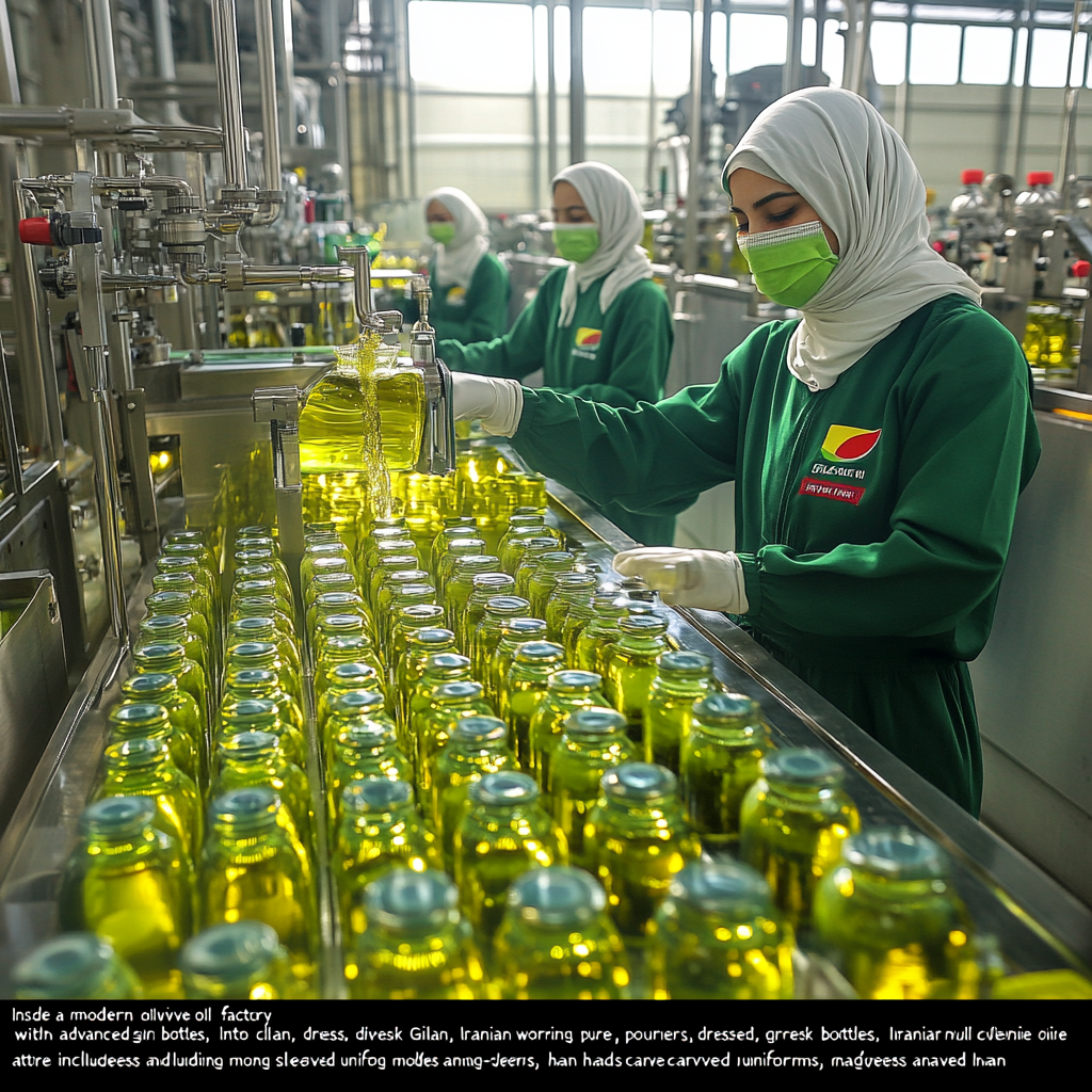 Workers in Gilan Olive Oil Factory, 2024