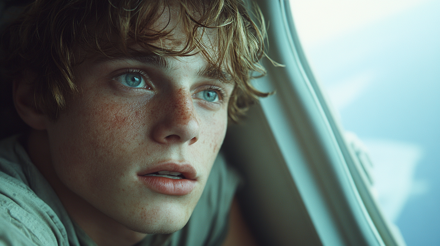 Young Man in Plane, First Flight Experience